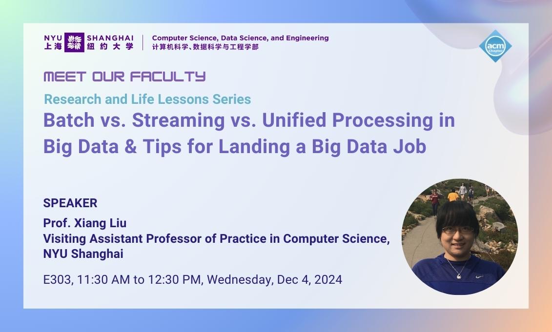  Meet Our Faculty | Research and Life Lessons Series | Xiang Liu